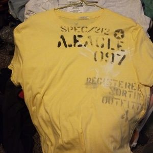 Yellow AE hraphic tee